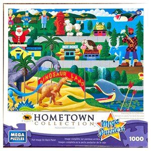 NIB Sealed Dinosaur Land 1000 Piece Jigsaw Hometown Mega Puzzles Heronim